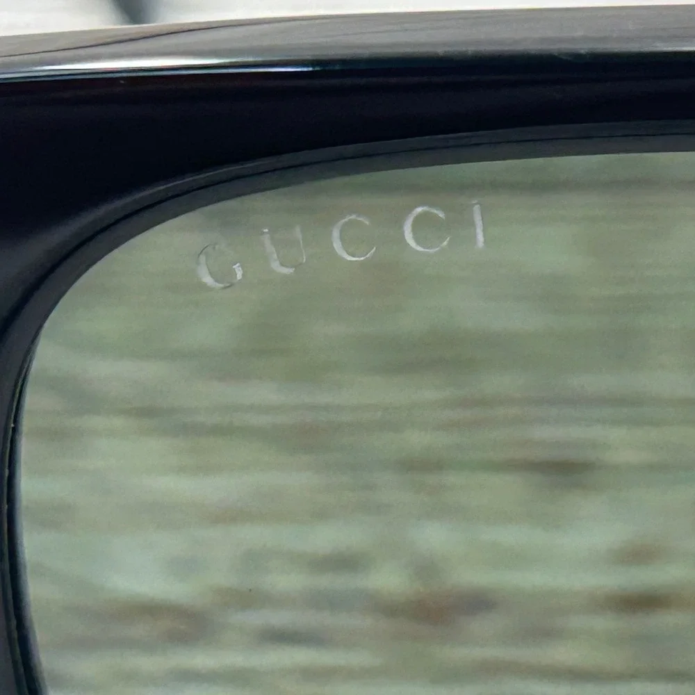 Gucci GG1493S 001 Black Acetate Square‎ Sunglasses Grey Lens w/ Case Never Worn